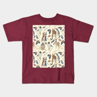 Winter animals Kids T-Shirt